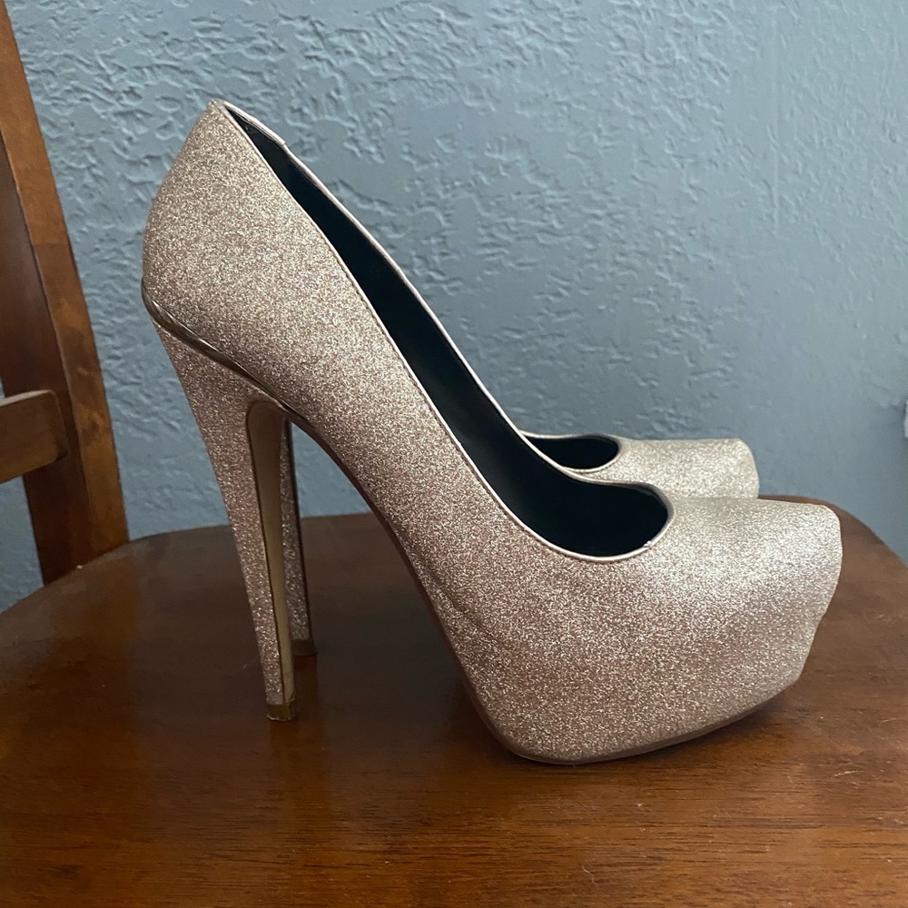 Aldo glitter heels 7